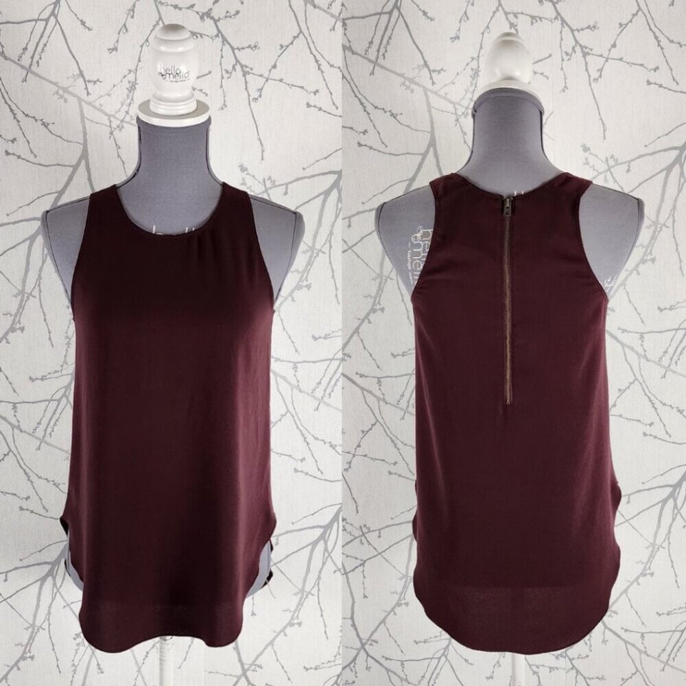 Wilfred Burgundy Sevres Sleeveless Tunic